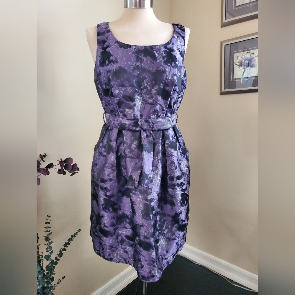 LOVE21 purple print dress size Medium